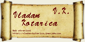 Vladan Kotarica vizit kartica